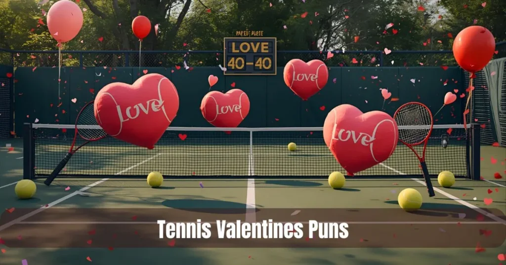 Tennis Valentines Puns